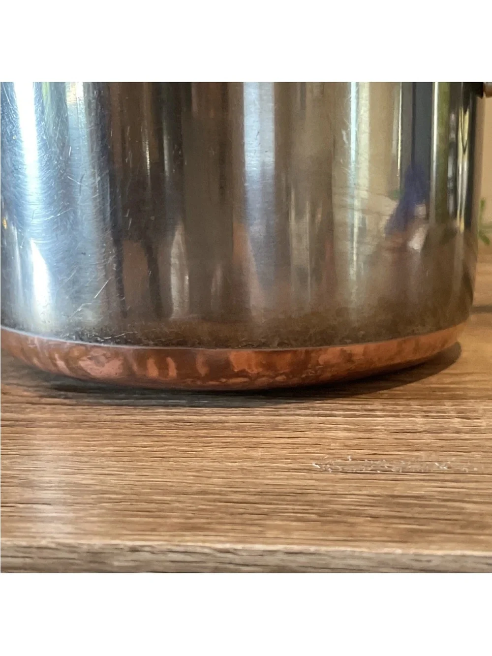 Revere Ware 2 Qt Copper Bottom Saucepan Pot USA Vintage No Lid Cookware